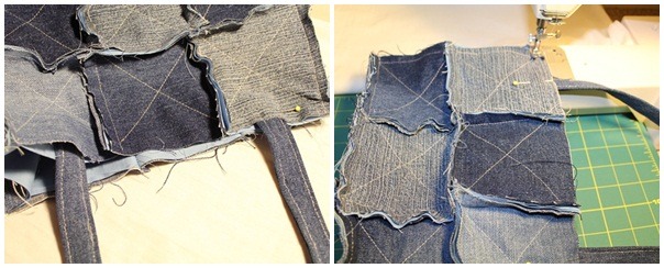 Bag of old jeans tutorial. Сумка из старых джинс