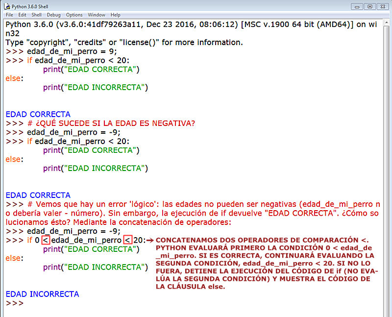 APRENDER A PROGRAMAR CON PYTHON: IF-ELIF- ELSE