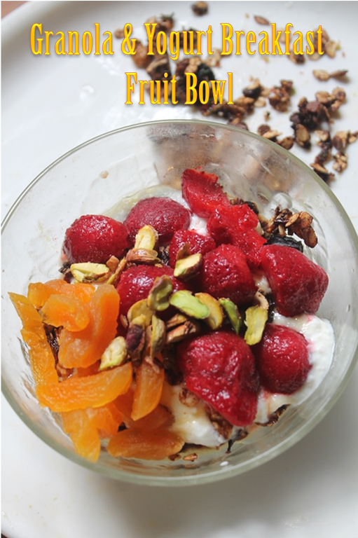 Granola & Yogurt Breakfast Fruit Bowl Yummy Tummy