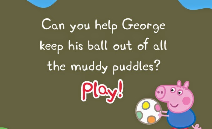 peppa pig game games puddle george free fun keep ball