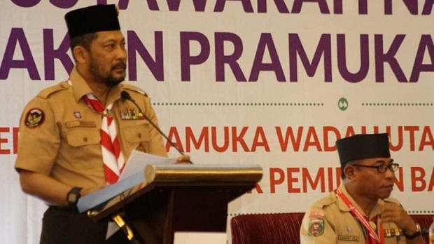 Bocah Berbaju Pramuka Teriak Ganti Presiden, Buwas Turun Tangan