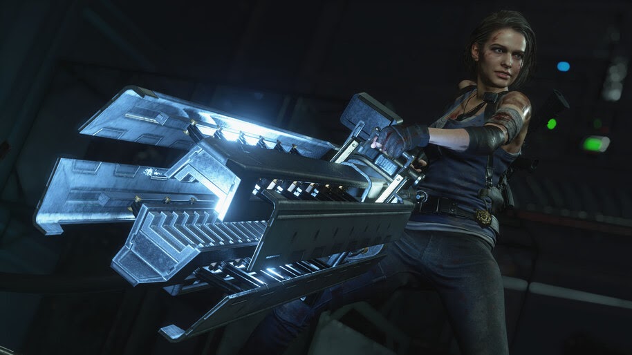 Jill Valentine, Railgun, Resident Evil 3, Remake, 4K, #5.1925
