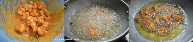 Step 4 - Gobi 65 Recipe | Golden Fried Cauliflower 65 