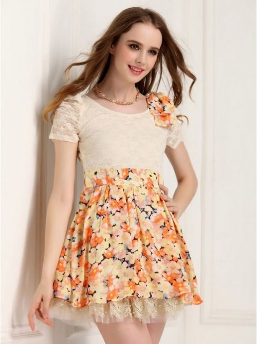 Model baju dress panjang brokat batik kombinasi murah