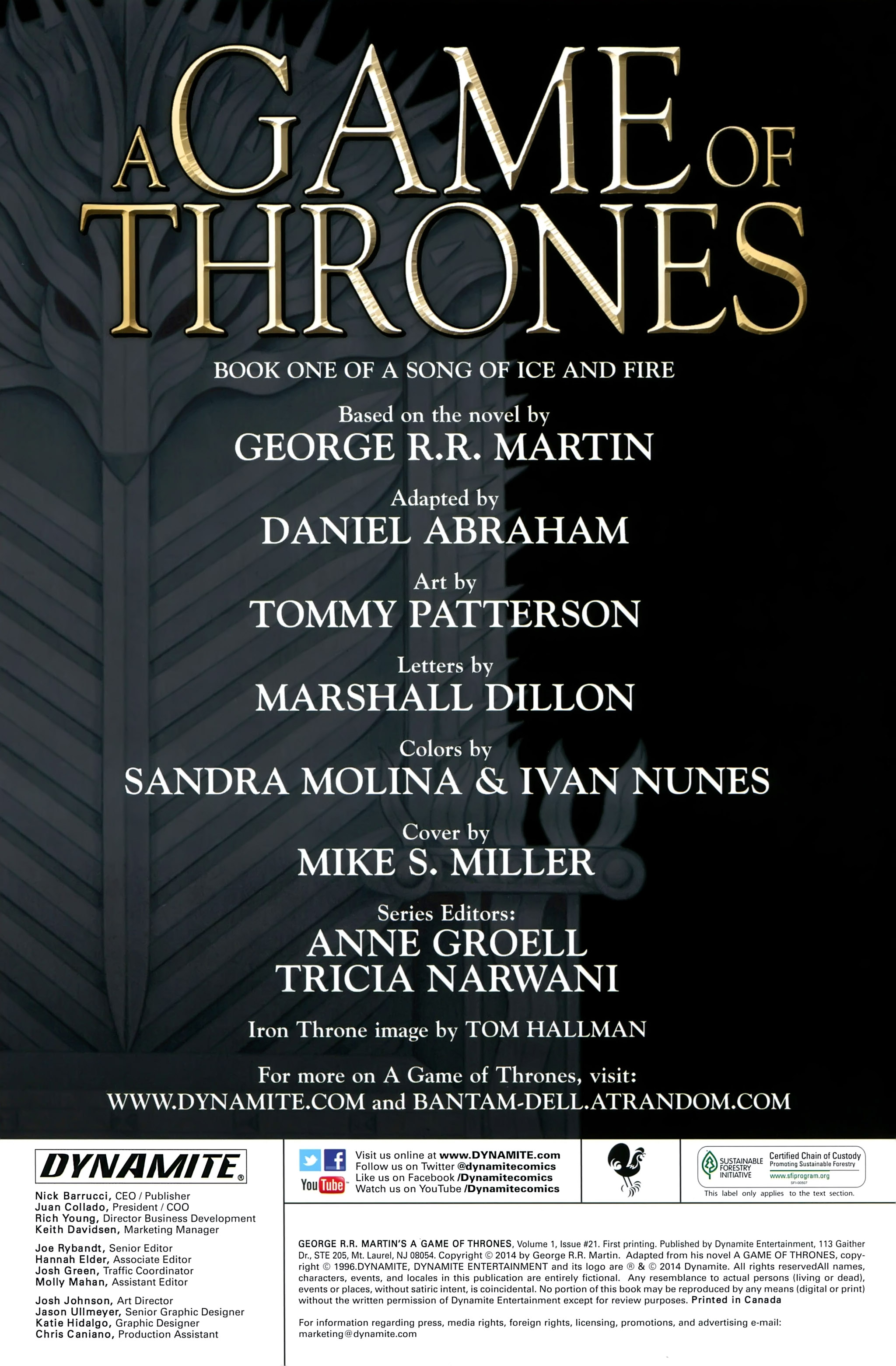 Read online A Game Of Thrones comic -  Issue #21 - 2