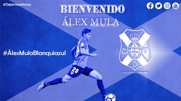 Oficial: El Málaga cede a Álex Mula al Tenerife