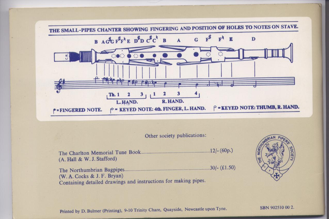 The Ethnopiper Northumbrian Small Pipe 1st Tune Book