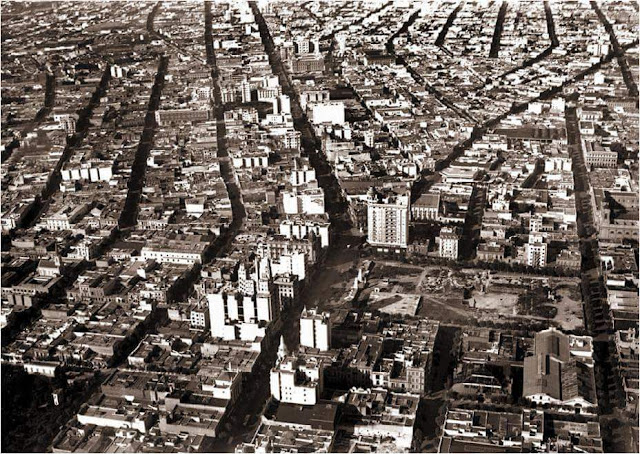 18 de Julio y Constituyente antes de la construcción de la Intendencia.