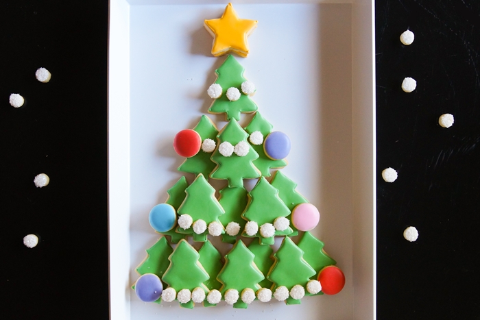 how to make a Christmas Tree Cookie Platter