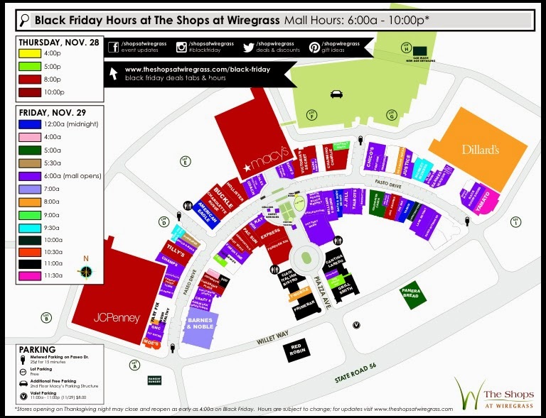 New Tampa and Wesley Chapel, FL Black Friday Hours at The Shops at