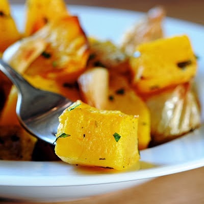 Roasted Banana Squash w/Tarragon