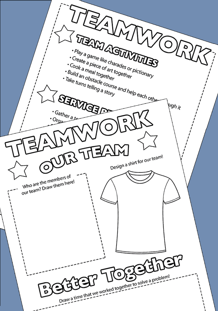 Teamwork Activities for Kids & Families | Free Printable | Sunny Day Family