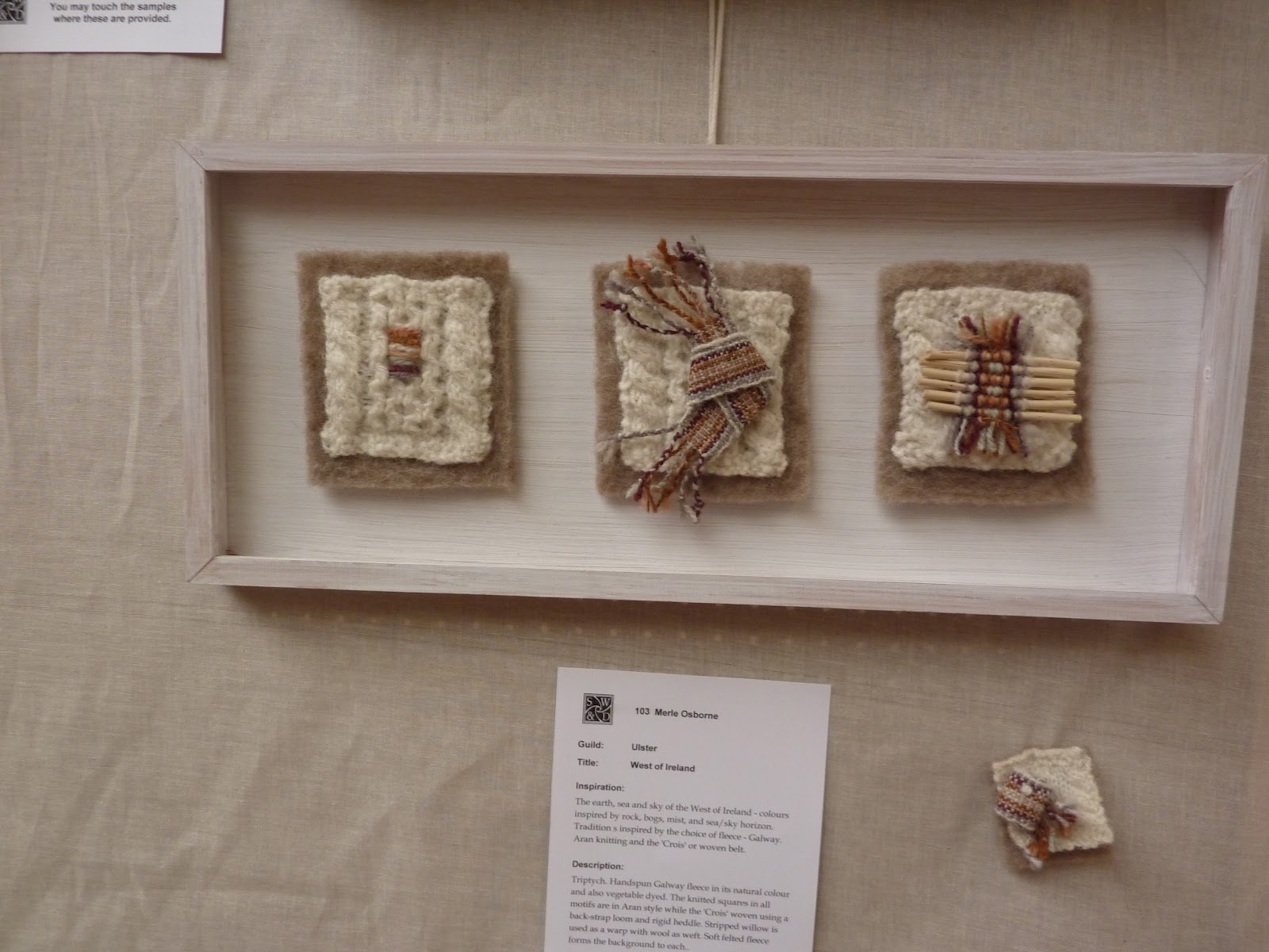 Musings in the moment 3. Association of Guilds of Weavers, Spinners