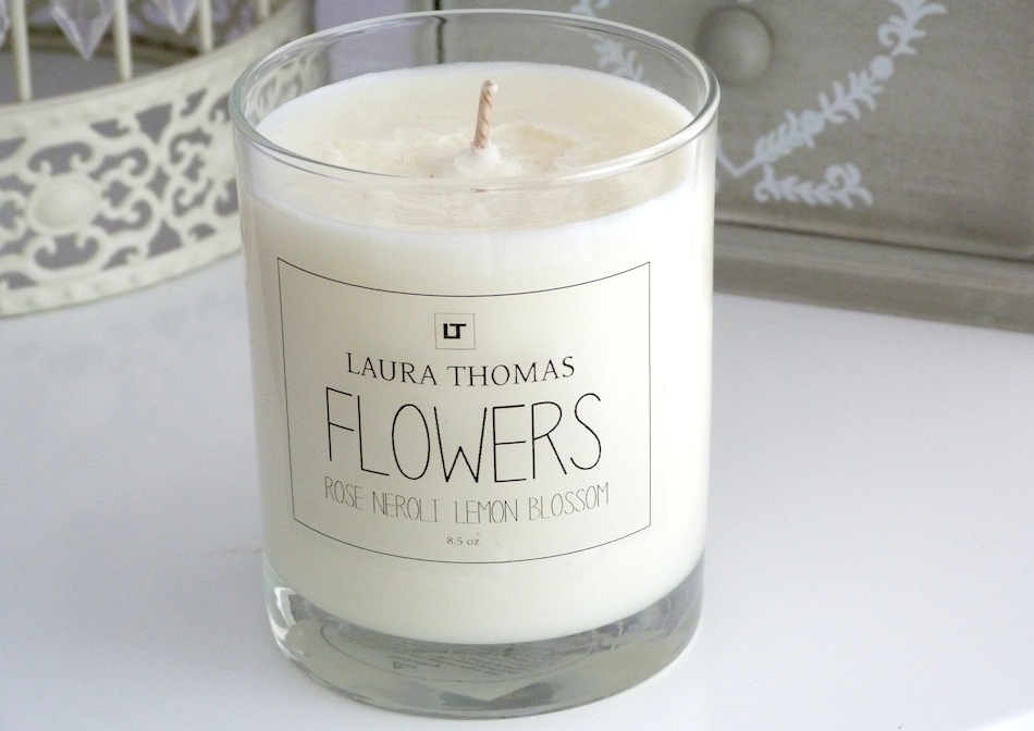 an image of laura thomas flower candle review