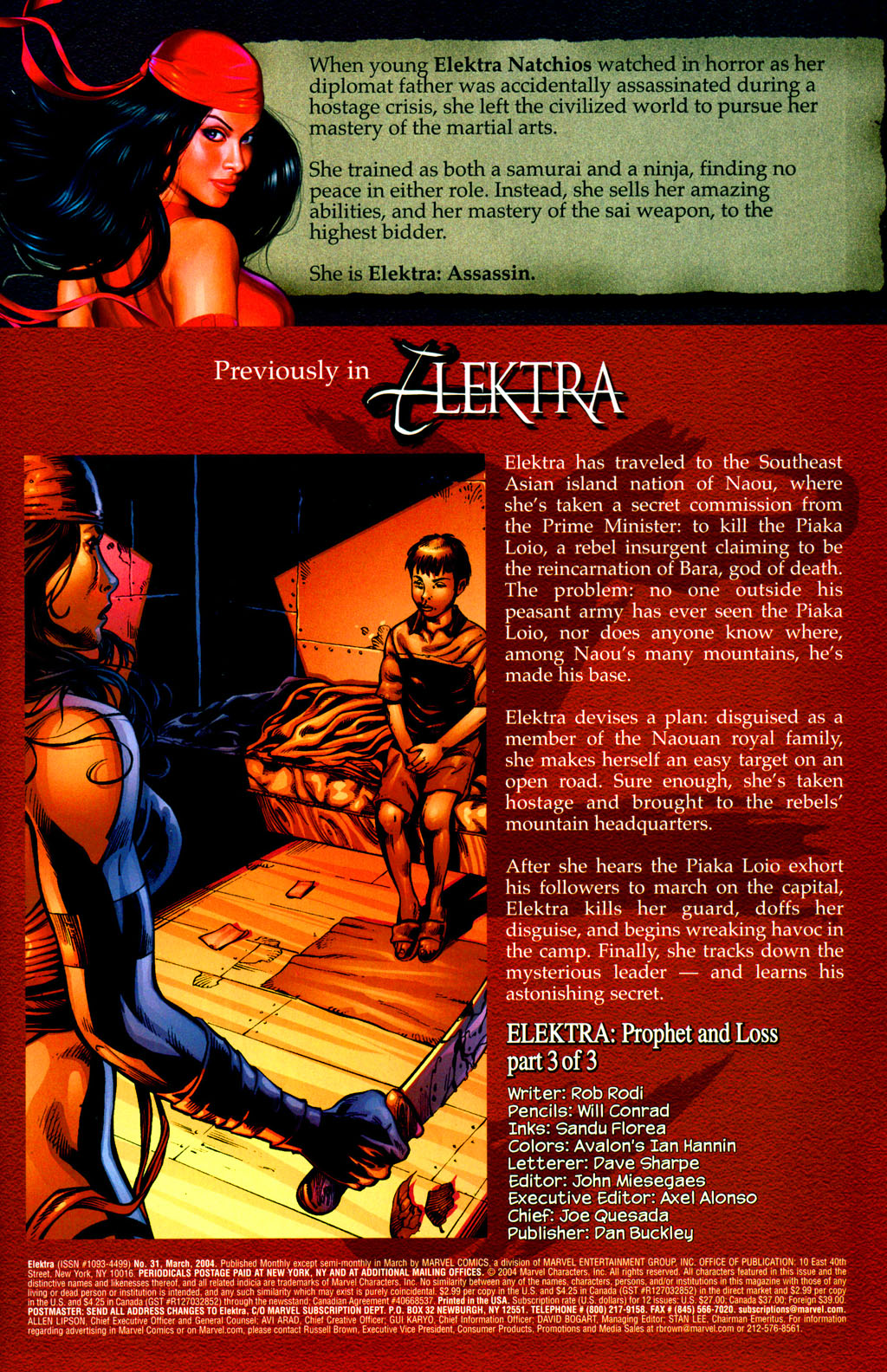 Read online Elektra (2001) comic -  Issue #31 - 2