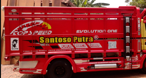 karoseri bak truk santoso-merah
