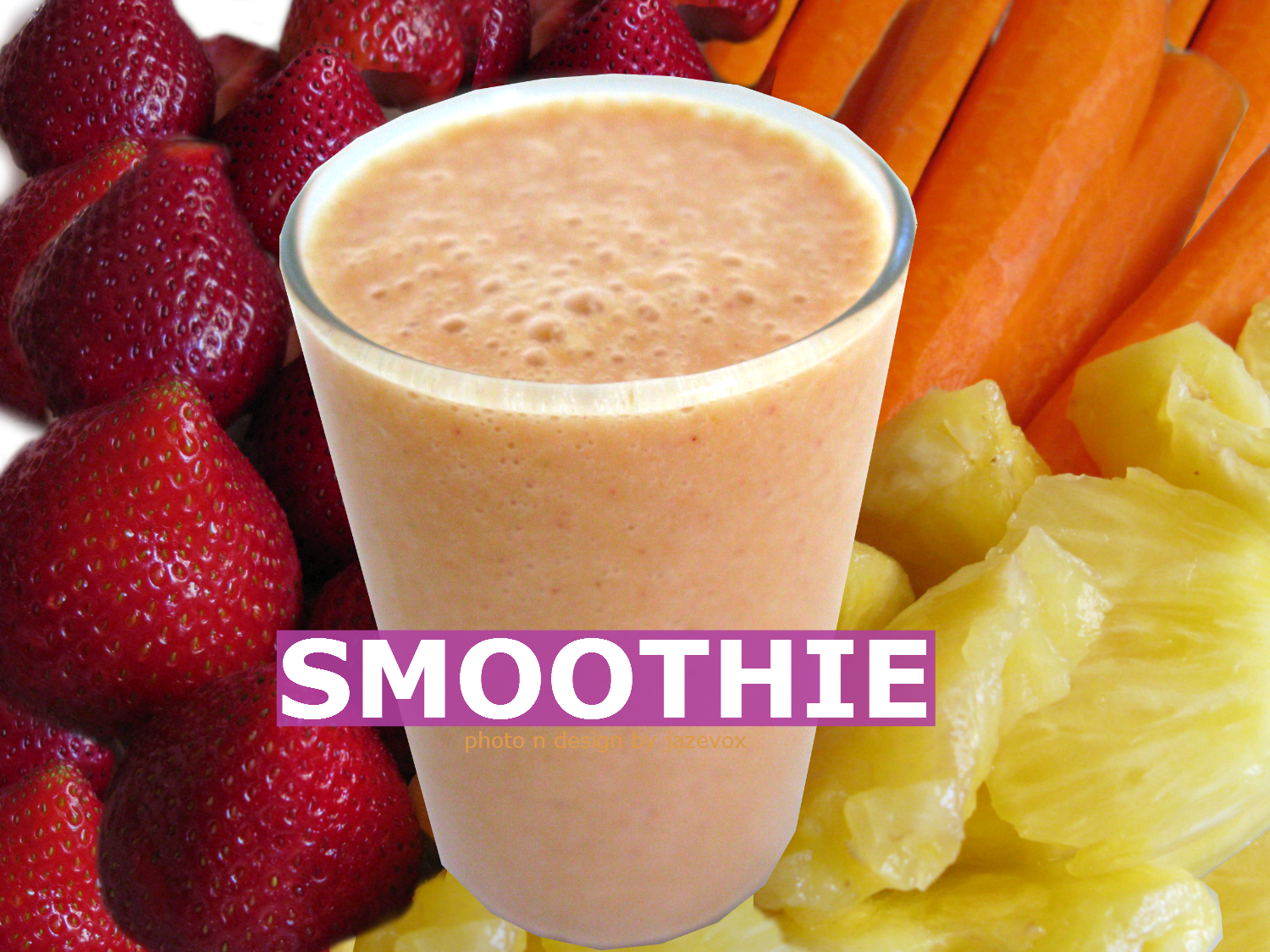 Pineapple Banana Strawberry Carrots Smoothie A Healthy Drink Recipe HomeyCircle