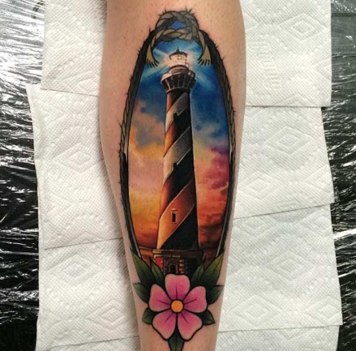 Esta corda moldura farol