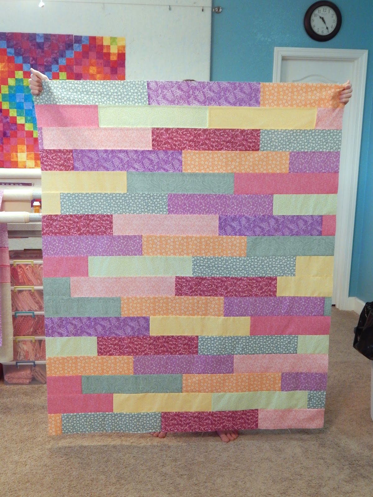 The Fleming's Nine Chunky Race Quilts