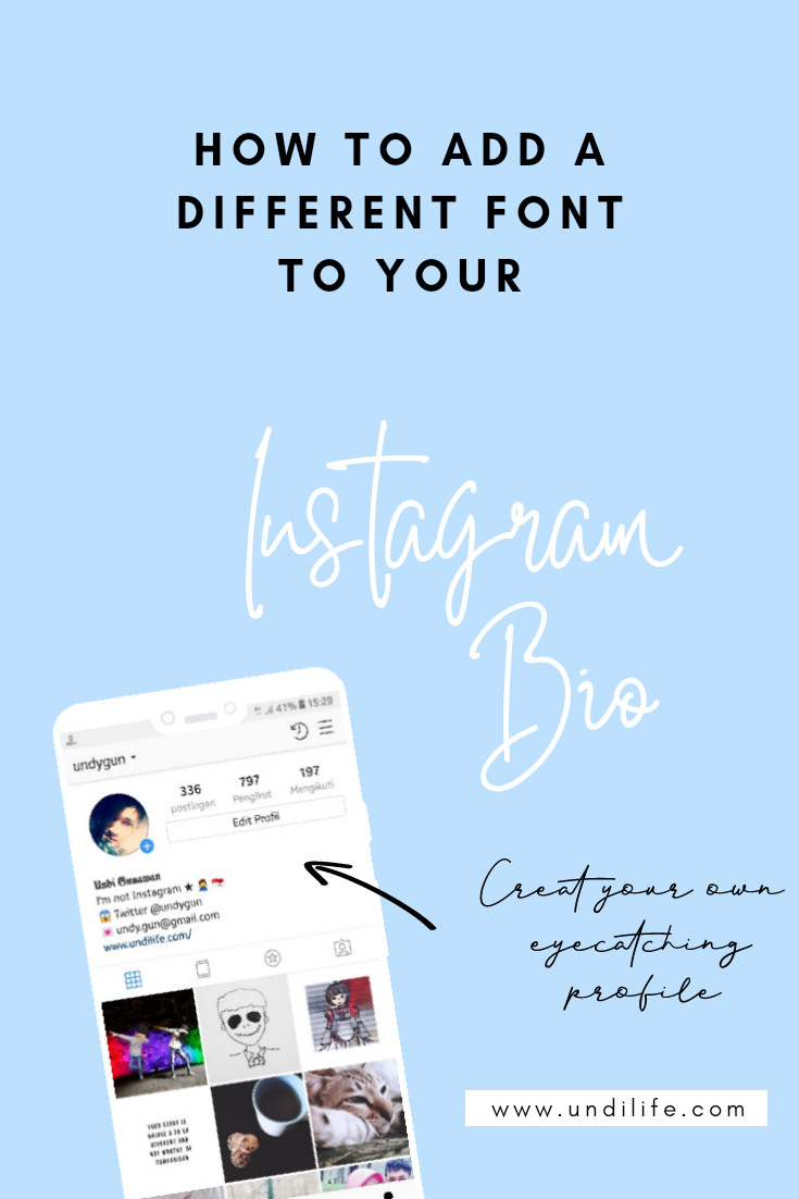 Cara Mengubah Bentuk Font Nama Bio Instagram