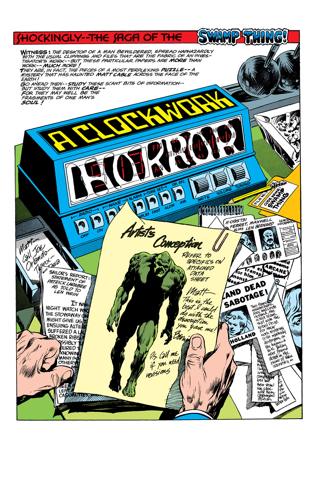 Read online Swamp Thing (1972) comic -  Issue #6 - 2