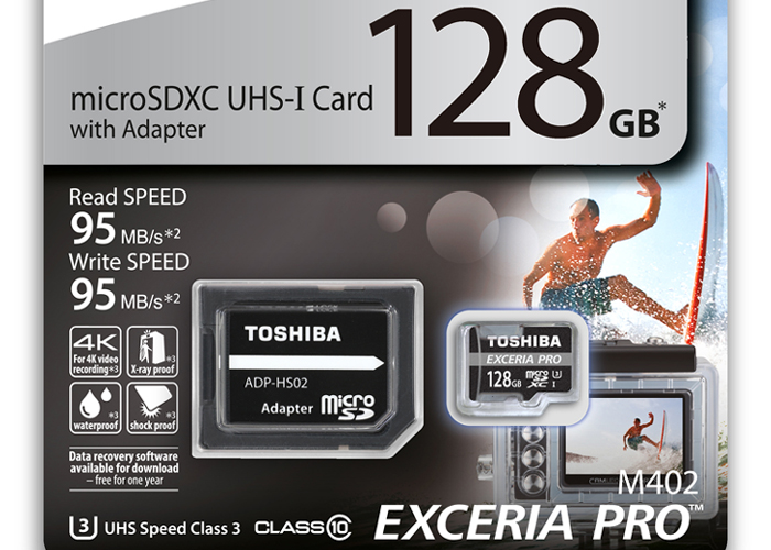 東芝 EXCERIA PRO M402 microSDカード パッケージ