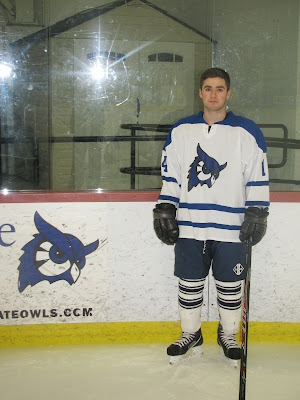 westfield state owls hockey skate half second looking into club playoff spot team