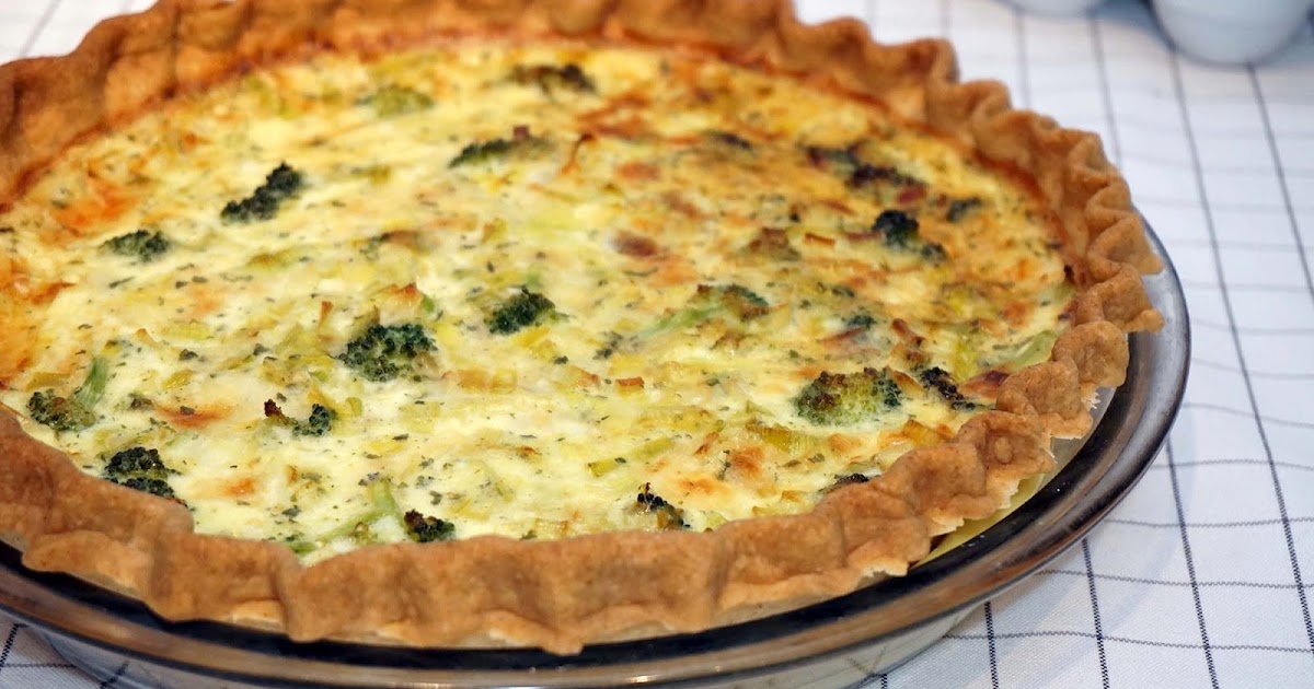 Broccoli & Leeks Quiche The Kitchen Nerd