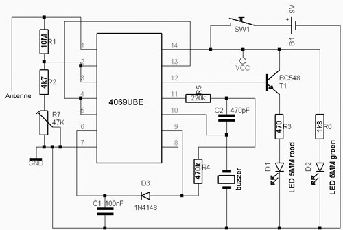 วงจรอิเล็กทรอนิกส์ (Electronic circuits): วงจรตวรจจับ Wireless Bug