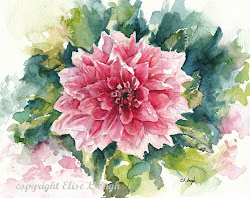 pink copy flowers painting watercolor paintings flower dahlia watercolour happy watercolors happier makes even much pretty well
