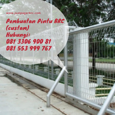 Pintu Dorong BRC Pintu Dorong Pagar BRC