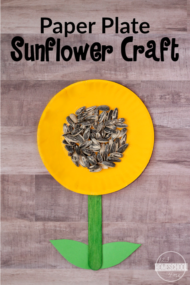 simple sunflower craft paper plate flower crafts for kids