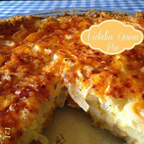 Cheddar and Ritz Cracker Vidalia Onion Pie The Dinner Recipes Ideas