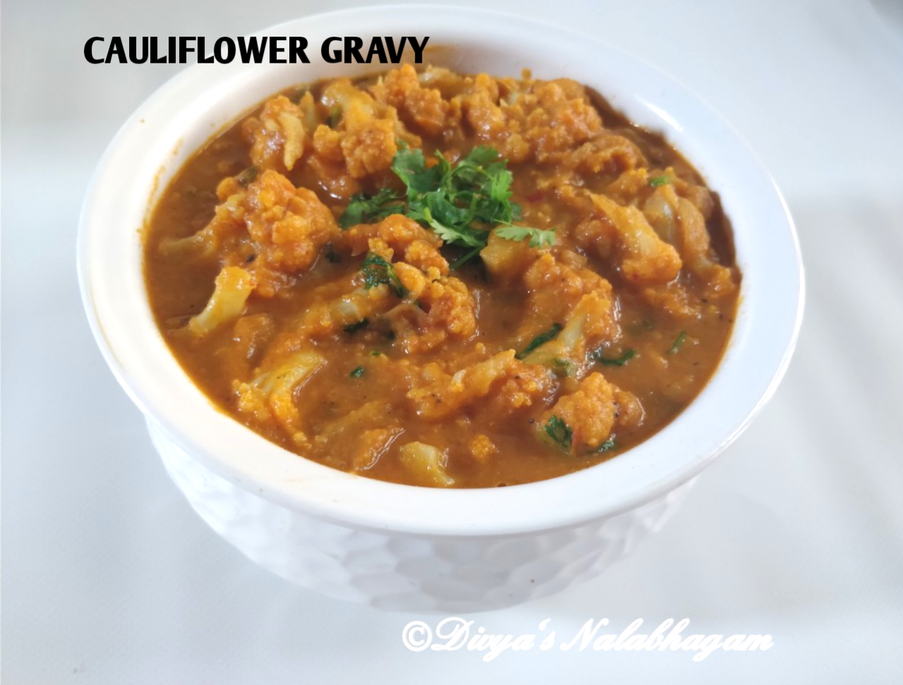 Cauliflower Gravy Gobi Masala Divya's Nalabhagam