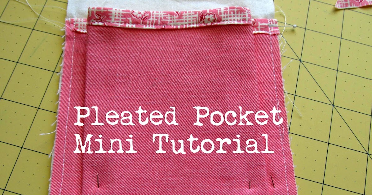 Pickup Some Creativity: A Pleated Pocket Mini Tutorial