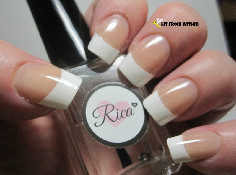 Everlasting French tip press-on nails from KISS and Influenster