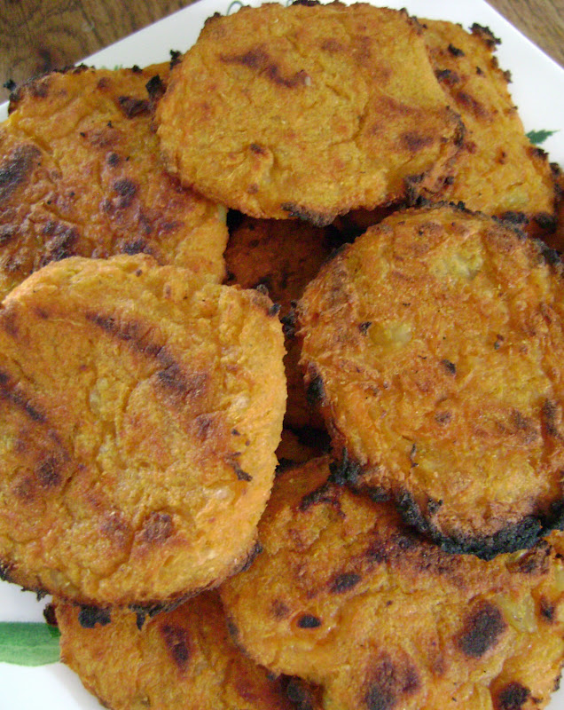 Jo and Sue: Baked Indian Spiced Sweet Potato Patties