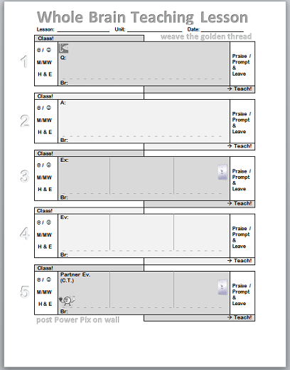 Whole Brain Teaching Is For Everyone 5 Step Lesson Plan Template whole-brain-teaching-is-for-everyone-5-step-lesson-plan-template