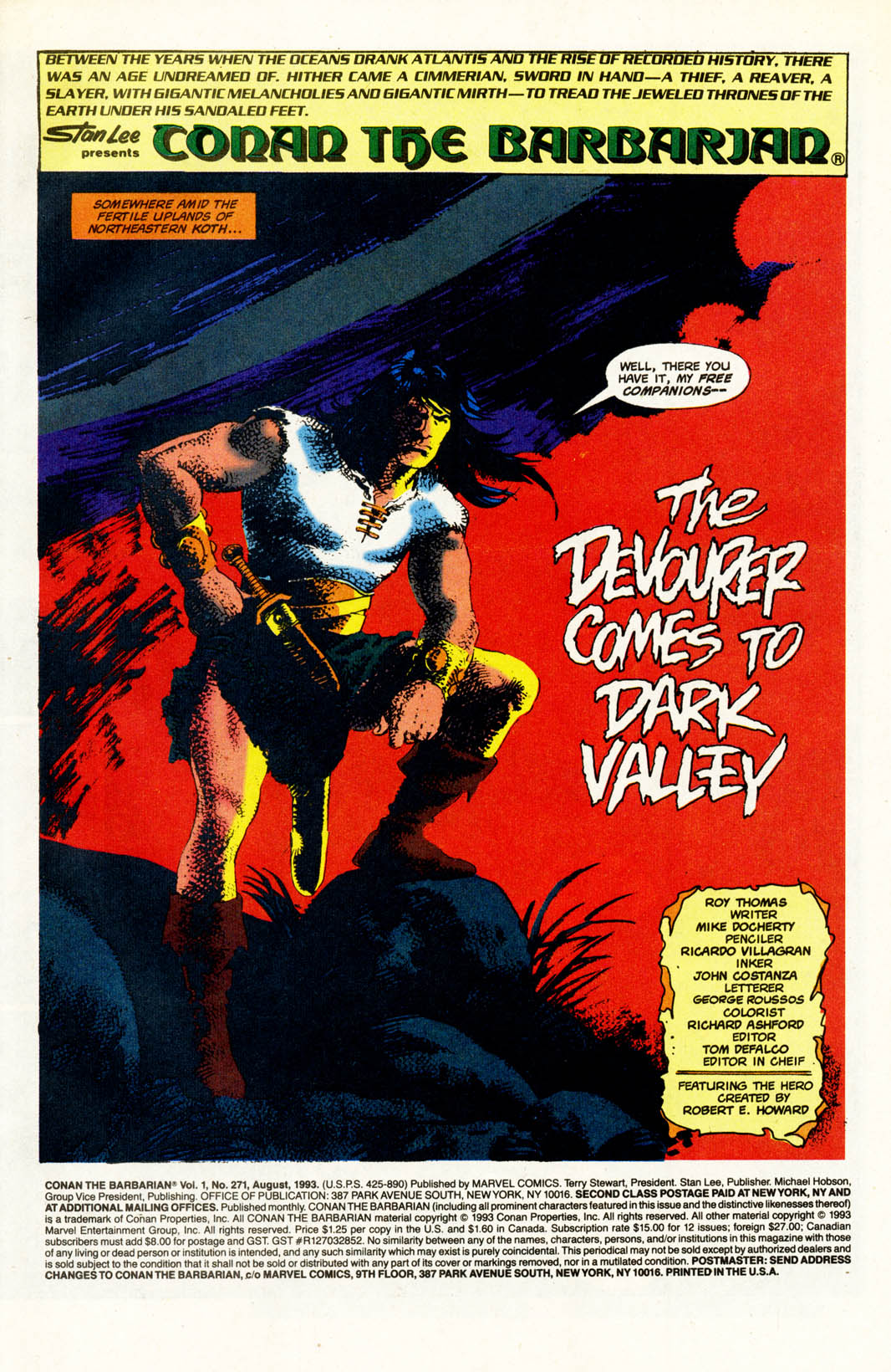 Read online Conan the Barbarian (1970) comic -  Issue #271 - 2