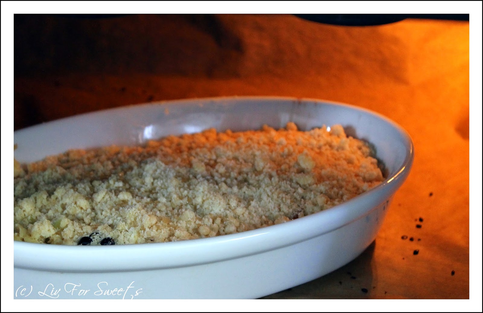 Liv For Sweets: Brombeer-Apfel-Plattnektarinen Crumble