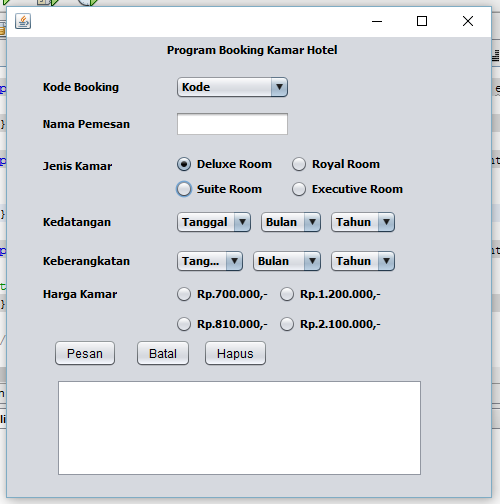 Andre Kurniawan Program Booking Kamar Hotel