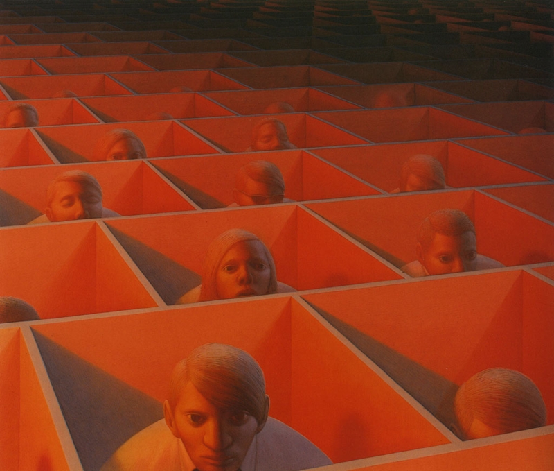 George Clair Tooker 1920-2011 | American Magic Realist painter George Clair Tooker 1920-2011 | American Magic Realist painter