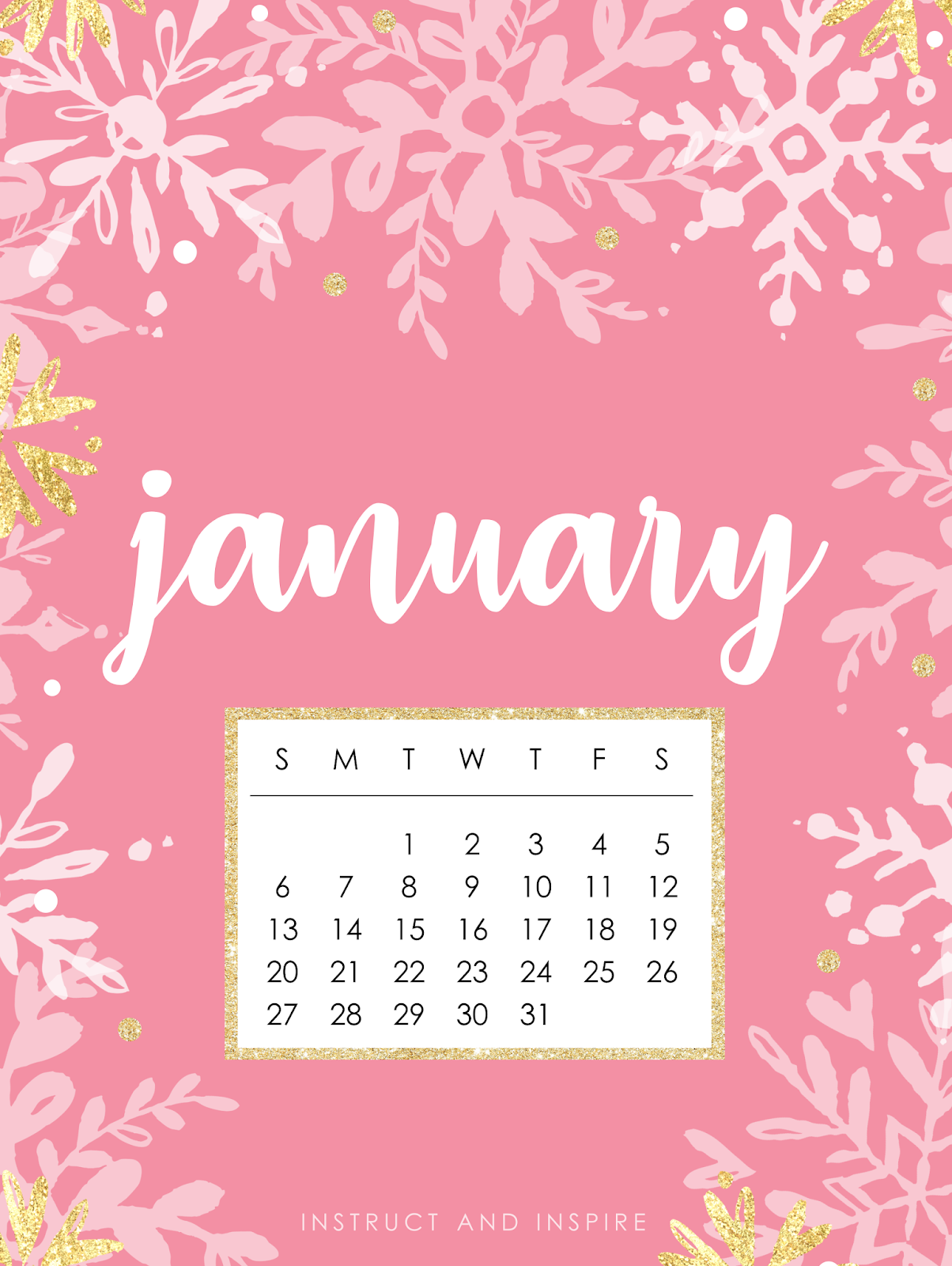 January 2019 Wallpapers | Instruct and Inspire