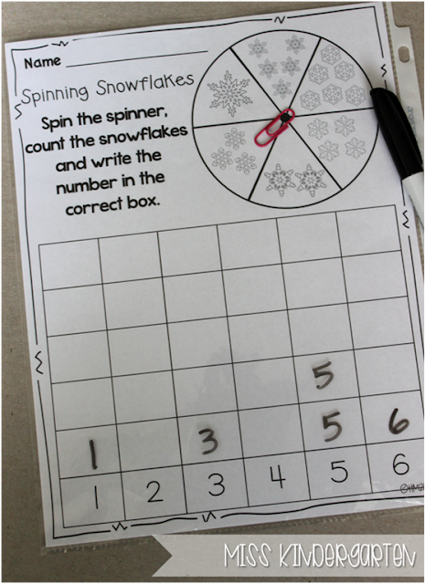 Miss Kindergarten {spin and count}