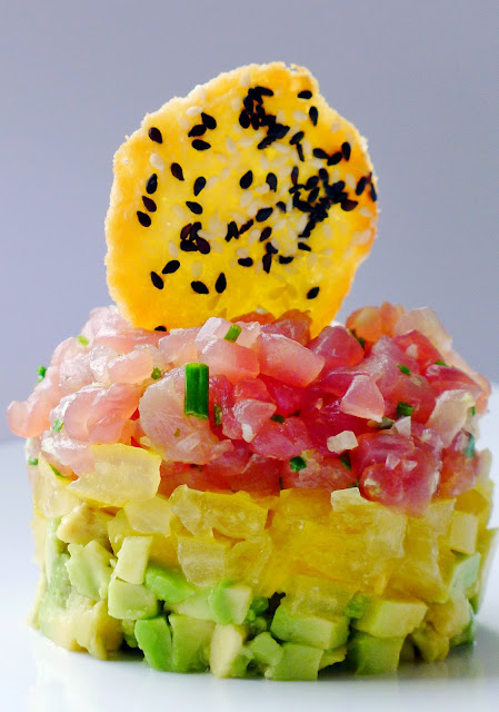 Tuna Tartare with Sesame Tuiles