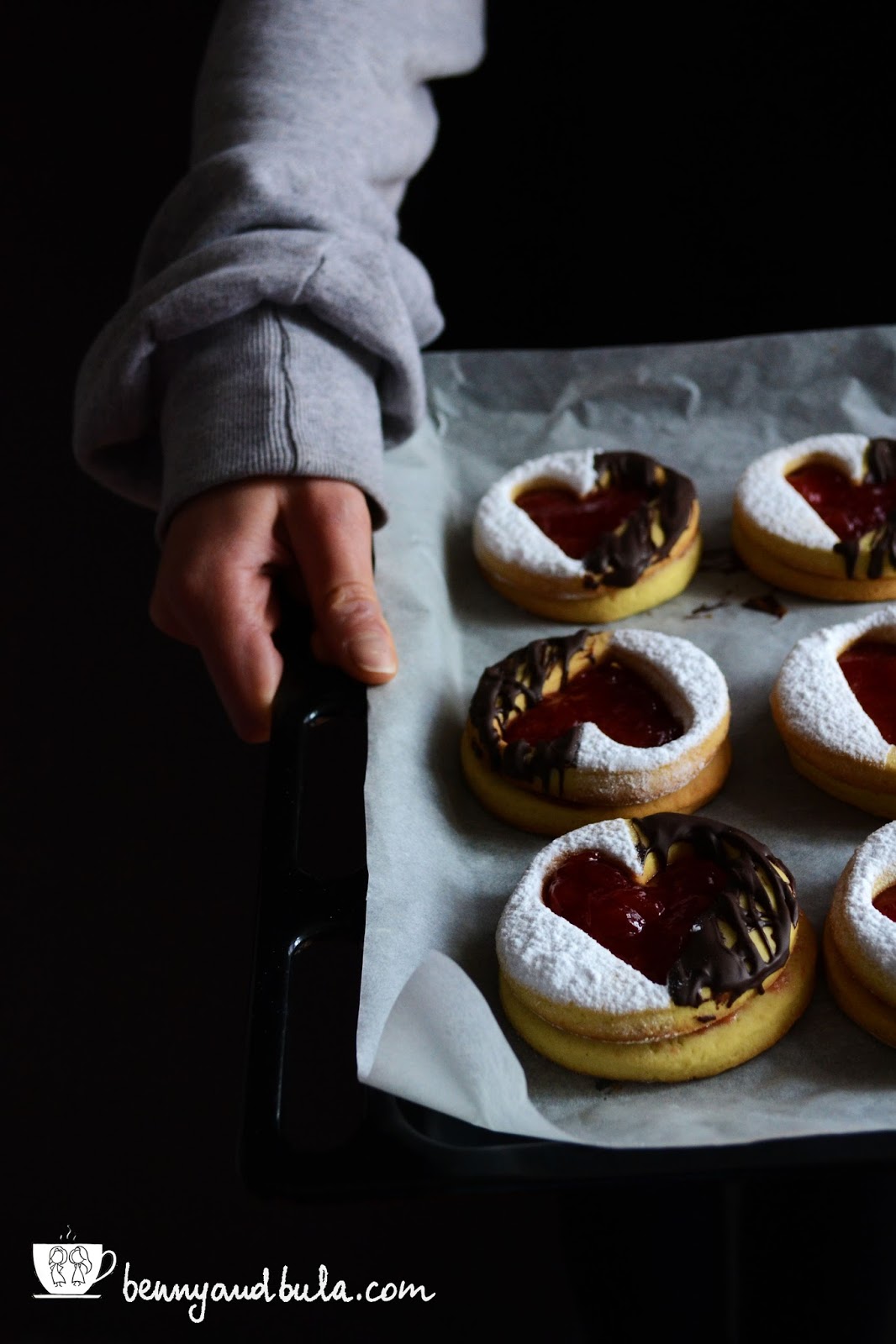 ricetta biscotti occhio di bue san valentino/st. valentine's linzer cookies recipe