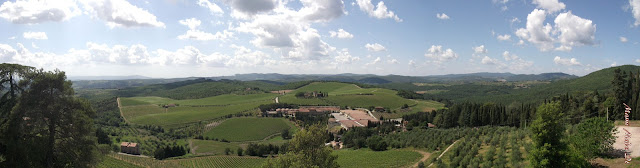 wonderful view from castle brolio