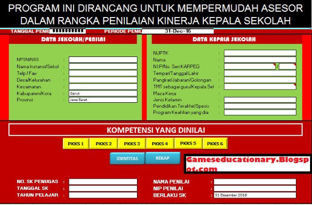 Aplikasi PKKS (Penilaian Kinerja Kepala Sekolah) Terbaru