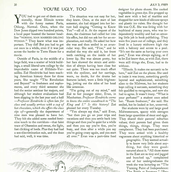 YEARS OF BASS You're Ugly, Too Lorrie Moore