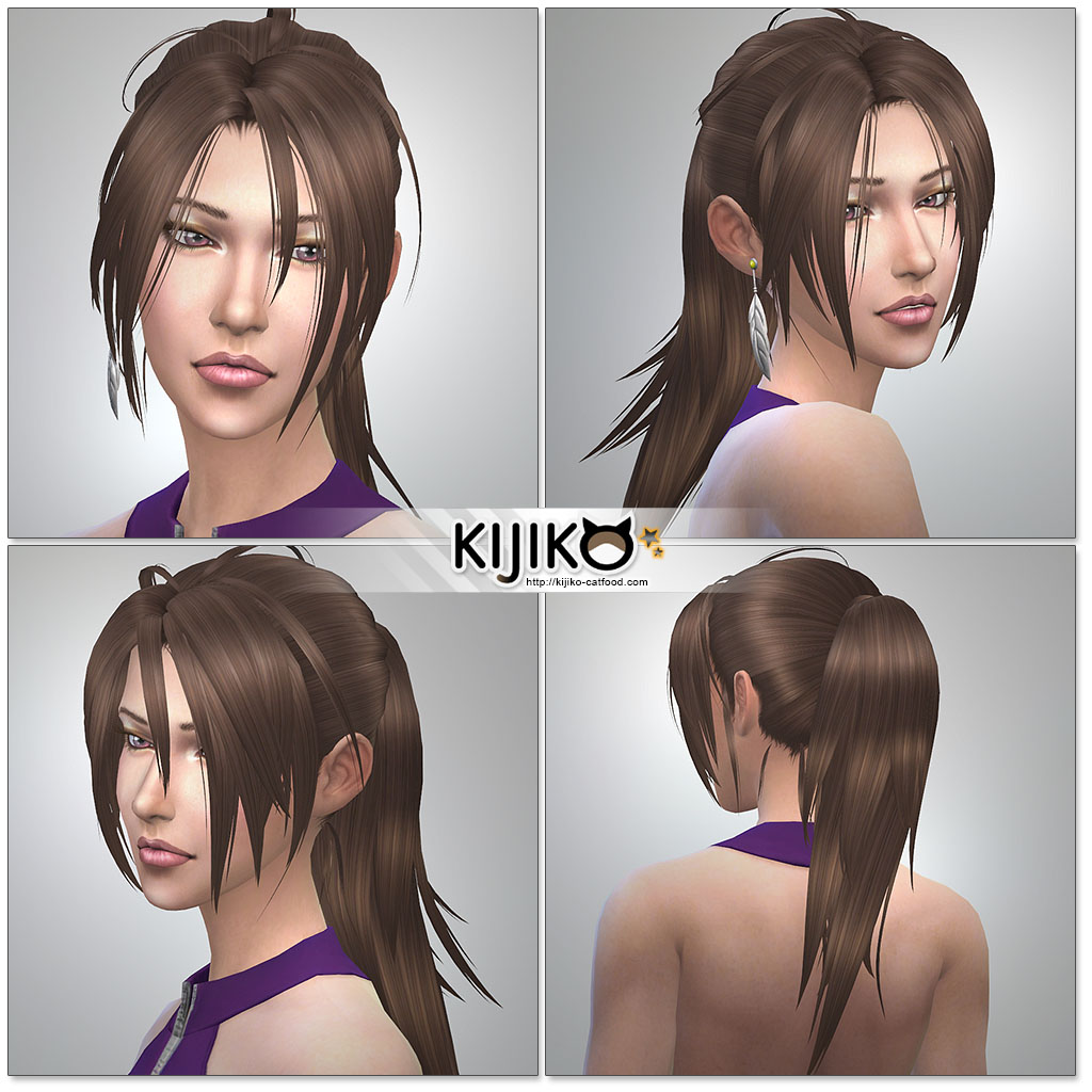 My Sims 4 Blog Hototogisu Hair for Males and Females by Kijiko